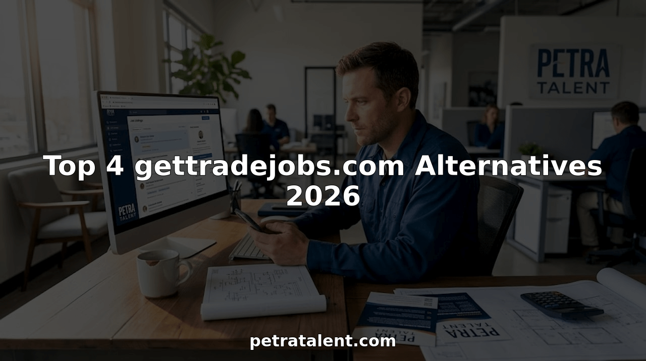 HVAC technician reviewing job candidates at desk