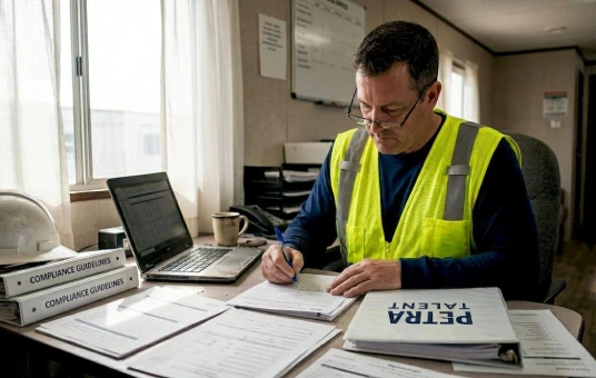 paperwork at work desk
