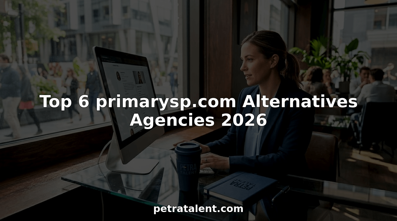 Recruiter working in bright modern office environment